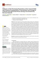 Influence of the Processing Parameters on the Aroma Profile and Chemical Composition of Conventional and Ecological Cabernet Sauvignon Red Wines during Concentration by Reverse Osmosis