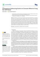 Assessment of Influencing Factors on Consumer Behavior Using the AHP Model