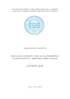 prikaz prve stranice dokumenta Inflacija i njezin utjecaj na potrošnju stanovništva u Republici Hrvatskoj