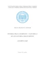 prikaz prve stranice dokumenta Povreda prava osobnosti - ugovorna i izvanugovorna odgovornost