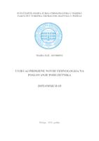 prikaz prve stranice dokumenta Utjecaj primjene novih tehnologija na poslovanje poduzetnika