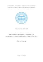 prikaz prve stranice dokumenta Preferencije kupnje i percepcija potrošača o kvaliteti mesa u trgovinama