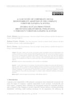 prikaz prve stranice dokumenta A Case Study of Corporate Social Responsibility Adoption in The Company Vodovod Zapadna Slavonia