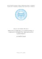 prikaz prve stranice dokumenta Prijam službenika i namještenika u lokalnu i područnu (regionalnu) samoupravu