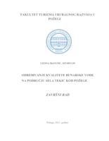 prikaz prve stranice dokumenta Određivanje kvalitete bunarske vode na području sela Tekić kod Požege